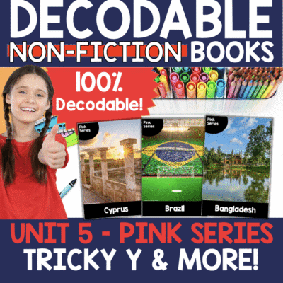 8 Non-Fiction Books - AROUND THE WORLD - Decodable Adventure Series - Unit 5